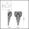 Бра ODEON LIGHT PAROTI HALL ODL24 519 G9 4*40W металл хрусталь стекло, золото прозрачный янтарный 5048/4W
