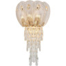Бра ODEON LIGHT PAROTI HALL ODL24 519 G9 4*40W металл хрусталь стекло, золото прозрачный янтарный 5048/4W