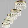 Люстра ODEON LIGHT FIVRE L-VISION ODL24 447 LED 30W 4000K 1954лм металл акрил, античная бронза 5032/30LA