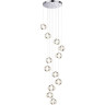 Люстра ODEON LIGHT MIRAGE L-VISION ODL24 451 LED 83W 4000K 5220лм металл акрил, хром 5029/83L