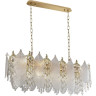 Люстра ODEON LIGHT TEARS HALL ODL24 511 E14 14*40W металл хрусталь стекло, золото прозрачный 5049/14